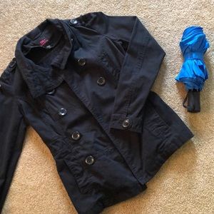 Bebe Short Trent Jacket, Black, sz XS